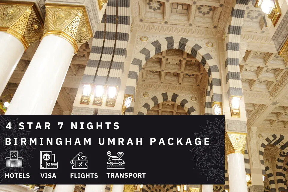 7 Nights 4 Star Birmingham Umrah Package